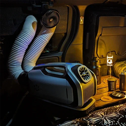 Zero Breeze Wholesale 24V Mini Portable Air Conditioner Mobile Compressor  Small Home Air Conditioner for Camping