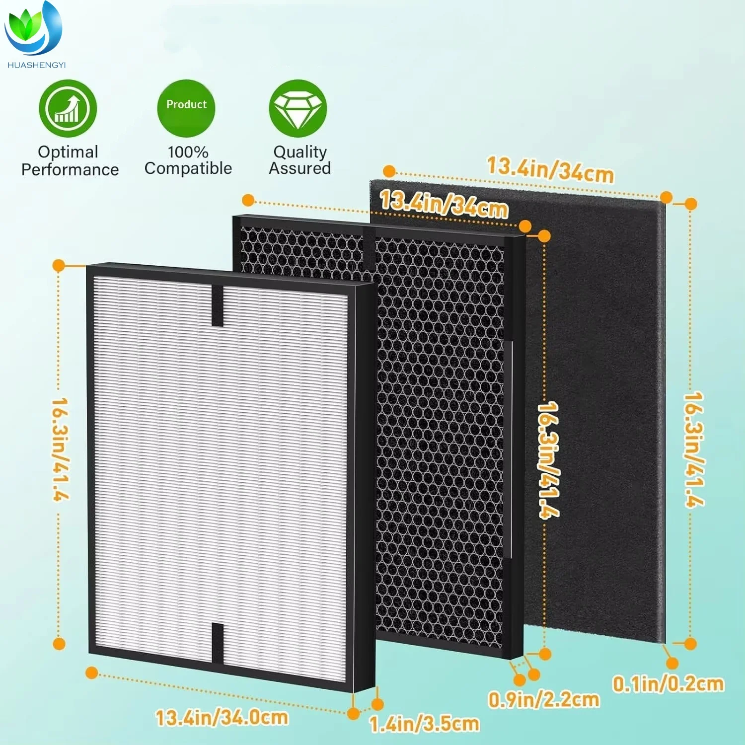 Factory Wholesale Air Purifier Filter Element H13 H14 Composite Filter Activated Carbon Filter Fresh Air PM2.5 Dust Filter