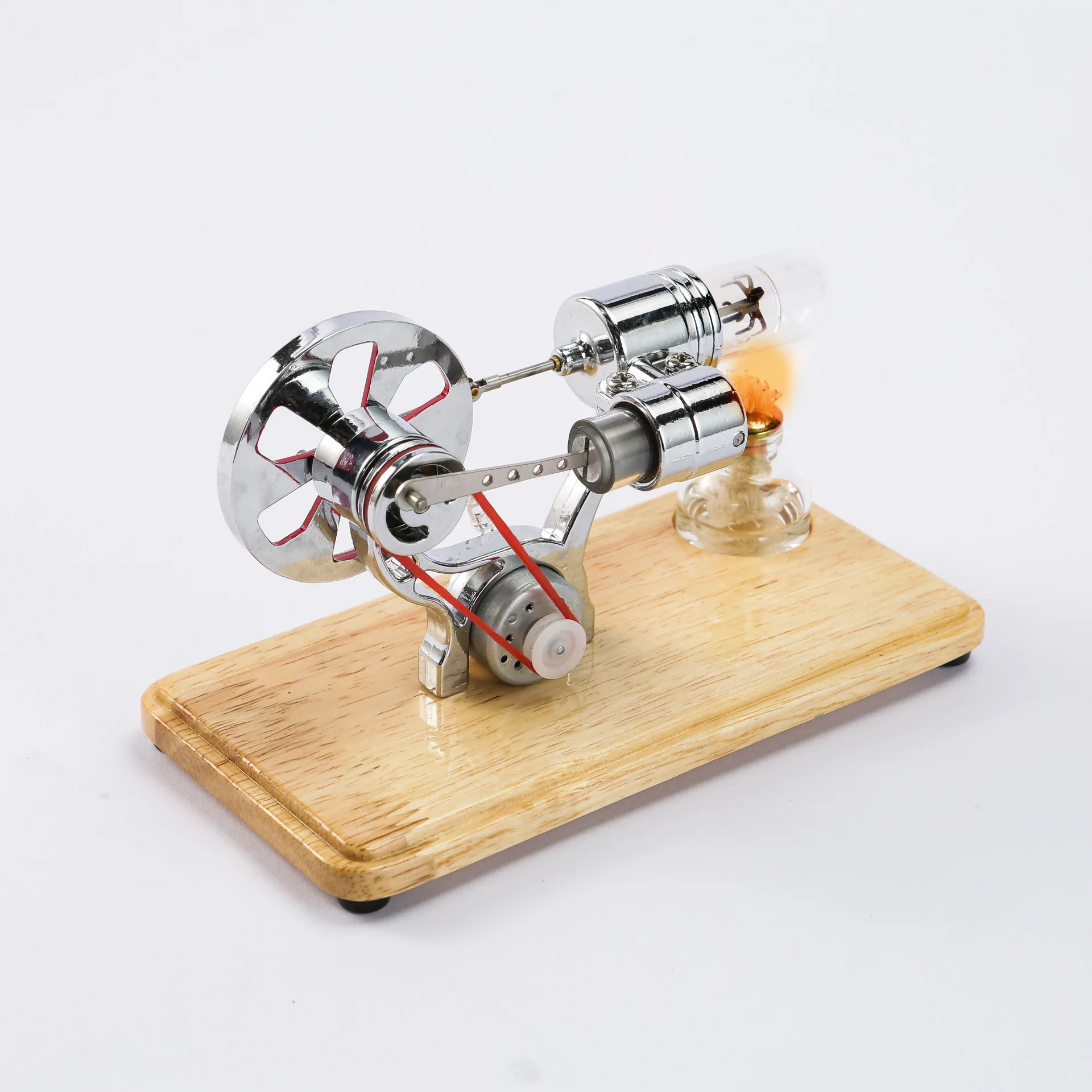 スターリングエンジン　3ｄプリンター stirling engine 👽 3D printed alpha Stirling engine #2・Free STL File for