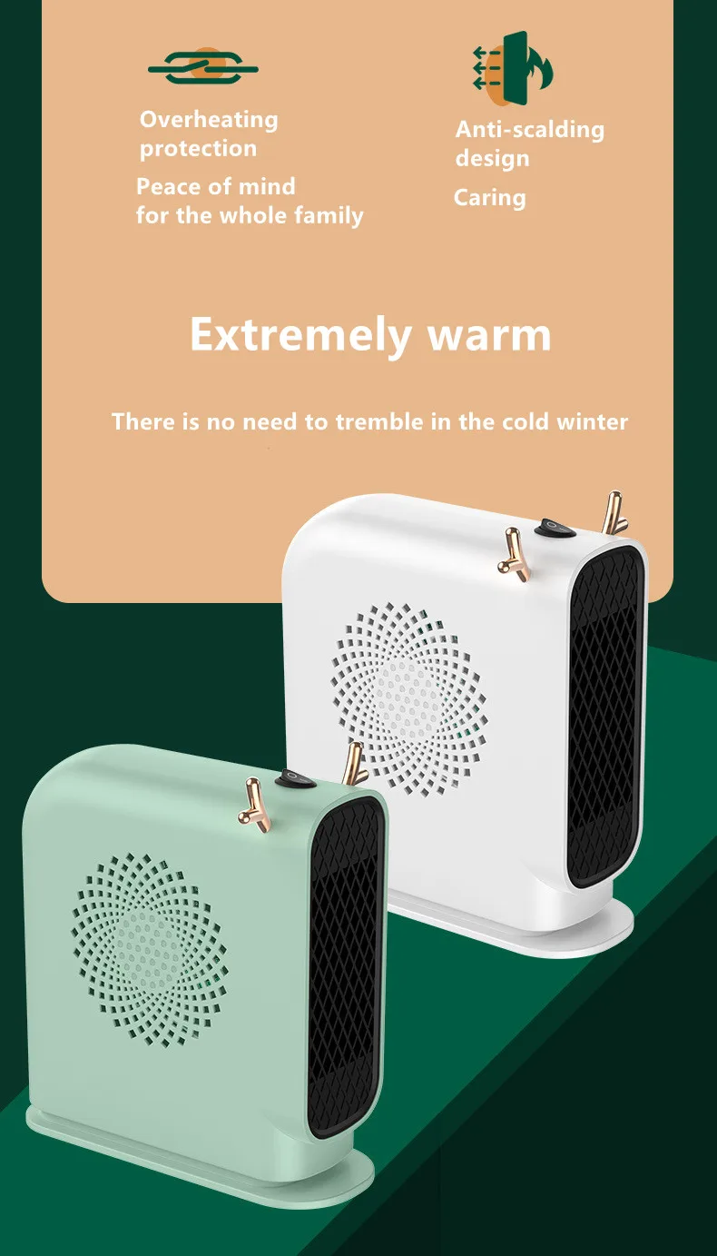 Mini Household High Speed Home Desk Ptc Portable Room Lifegoods