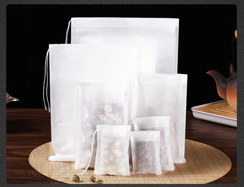 Sachet With String Food Grade Full Sizes Non Woven Fabrics Herbal Tea Filter Sachet Bag ...