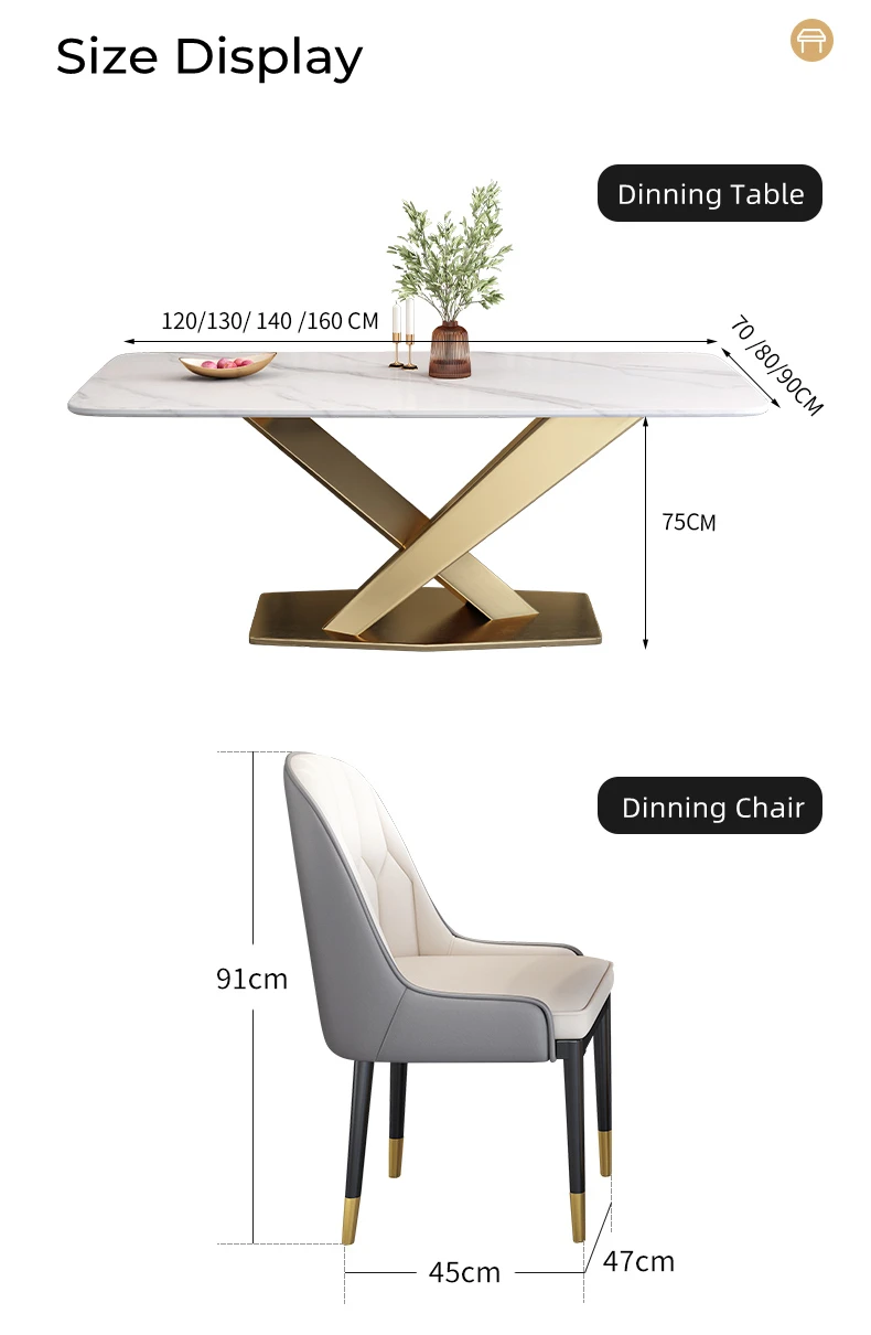 Nordic Style Dining Table Chairs Modern Home Dining Table Set Dinner
