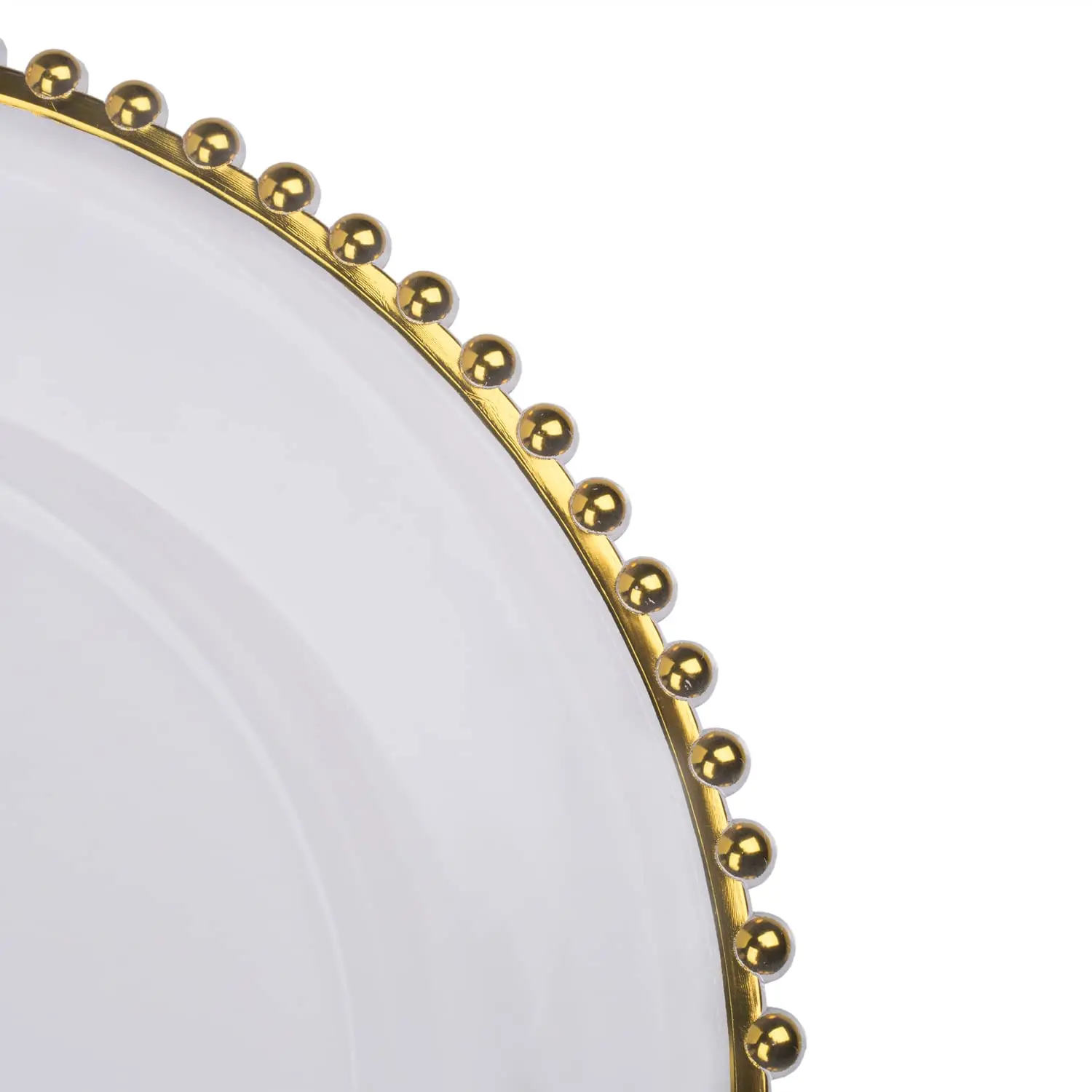 Wedding 13 Inch Decorative Round Acrylic Clear Plastic Charger Plate
