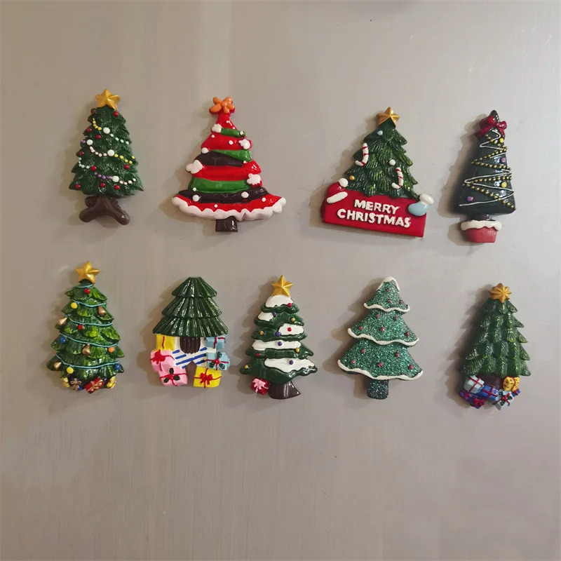 New Year Christmas old man first refrigerator sticker cross-border gift creative magnetic sticker three-dimensional window manufacture