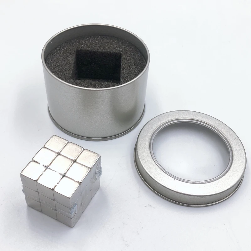 Colorful Cube NdFeB Magnet Set 216 512 1000Pcs Kids Educational Magnetic circle Toy 5MM Neodymium Magnetic