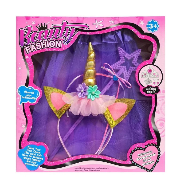 Детский косметический набор для макияжа игрушки ролевых игр ожерелье с короной носимые туфли принцессы комплект украшений