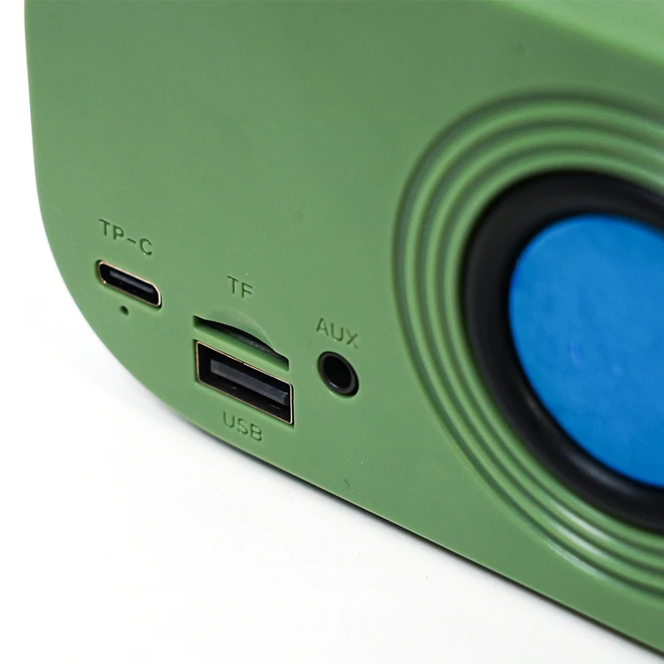 Cut Shape Portable Bluetooth Speaker for Kids High Sound Quality Portable Stereo Handle MP3 Speaker