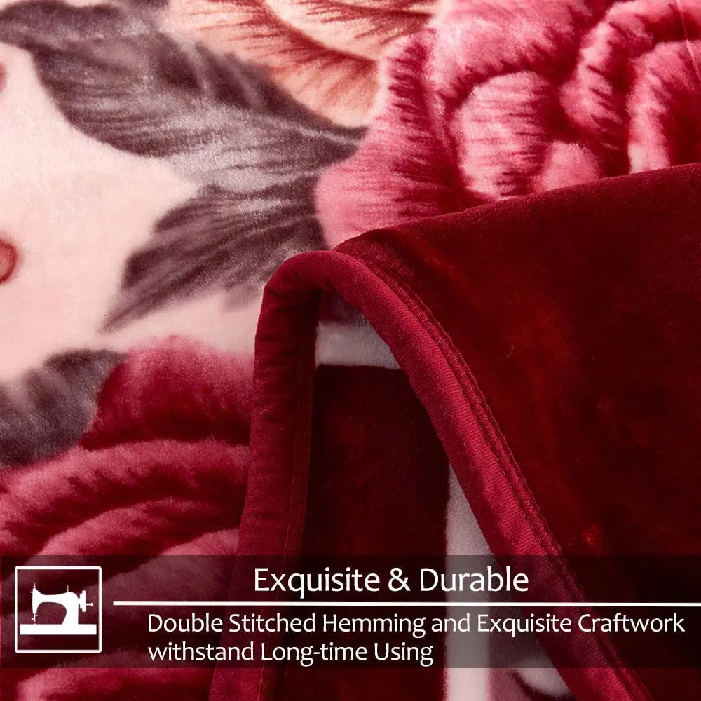 Factory Wholesale Double Layer 2pli Korean Blanket Coperte Cobijas Psra