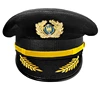 Black cap with gold badge 5