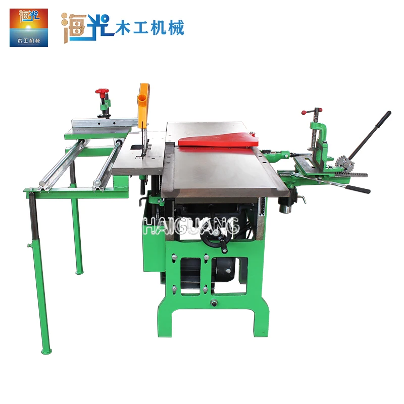 Woodworking 10-in-1 Multi-purpose Machine Tool Saw Planer Drill Thicknesser Sharpener Grinder Chamfering Combined Machine