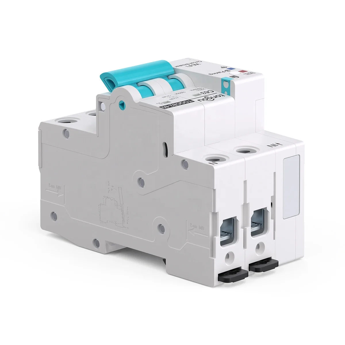 API Tuya WiFi Smart Circuit Breaker with Metering Smart Life Remote Control Automatic Wireless Interrupter Reclosing Switch