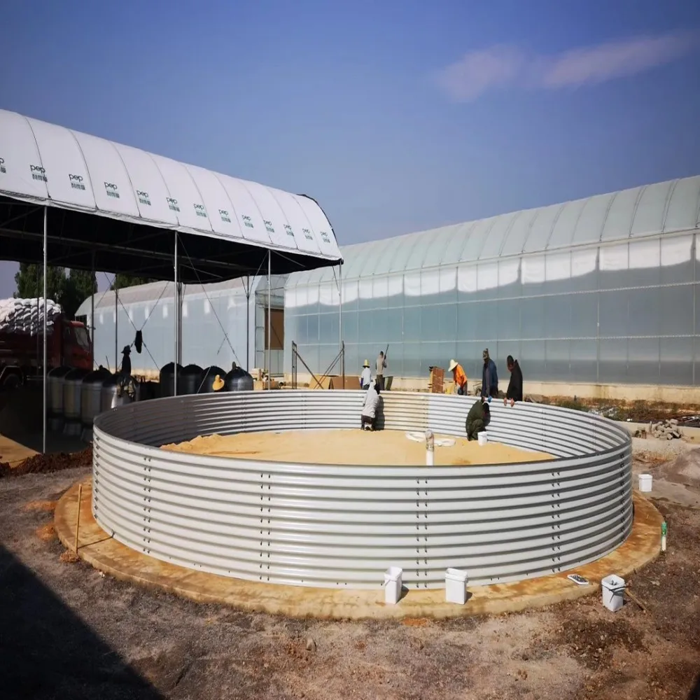 50000L Modular Water tank Storage Galvanized Corrugated Steel Sheet Water tank Silo for Farm Water Treatment Irrigation