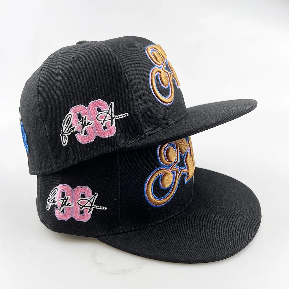 Caps Wholesale Fashion Cap Manufacturer Embroidered Hats Women Men's Hats 6 Panel Baseball Snapback Fitted Caps