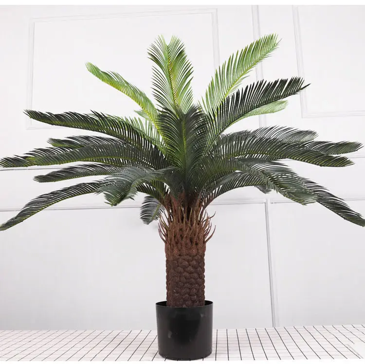Simulation Cycas Revoluta Pot Plant Iron Tree Living Room Decorative Greenery Ornaments Floor Bionic Craft Iron Tree
