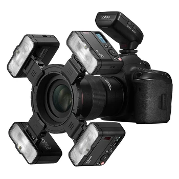 MF12 Mini Speedlite Built-in Godox X System TTL Flash with Color Filter Diffuser for Macro Shots