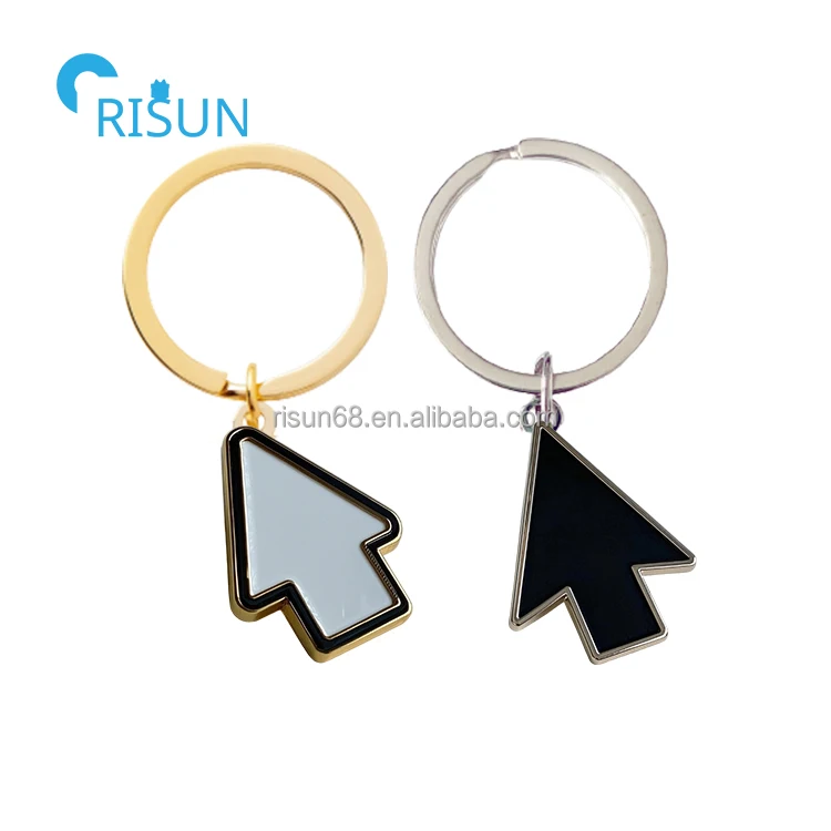 Keychain Computer Mouse Customized Funny Cursors Hourglass Icon Mouse Keyboard Mosaic Computer ...