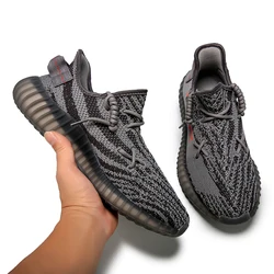 2021 новый дизайн оригинальное качество пользовательский бренд логотип светоотражающий Yeezy 350 V2 мужские беговые кроссовки женская спортивная обувь