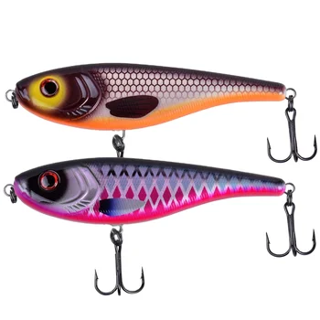 Plastic Live Bait Slow-Sinking Jerk Bait-155mm 76g Bionic Fish Lure With Hooks – Hooks – view 4