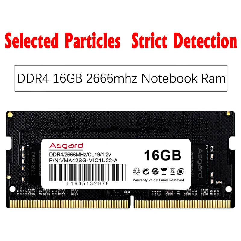 HOT Ddr4 2666mhz 16gb Ddr4 Notebook Ram Asgard RAM DDR