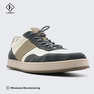 LANCI Odm Shoe Manufacturer Luxury Shoes Men Custom With logo High Quality  Mens Leather Sneakers Shoes