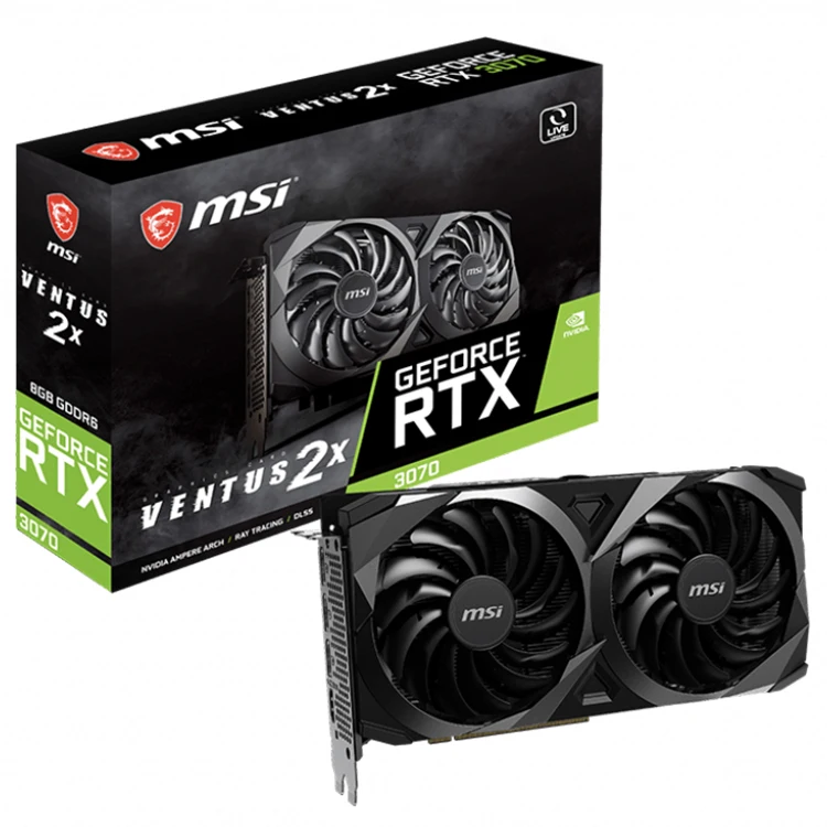 MSI GeForce RTX 3070 GAMING X TRIO Used Gaming Graphics Card with 8GB GDDR6  Memory 14 Gbps of Memory Speed RTX 3000 Series GPU