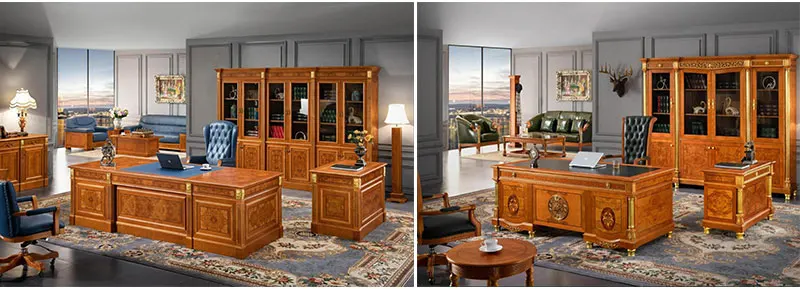 Designer High-end Quality Executive Classic Elegant Office Space Furniture Luxury Office Furniture