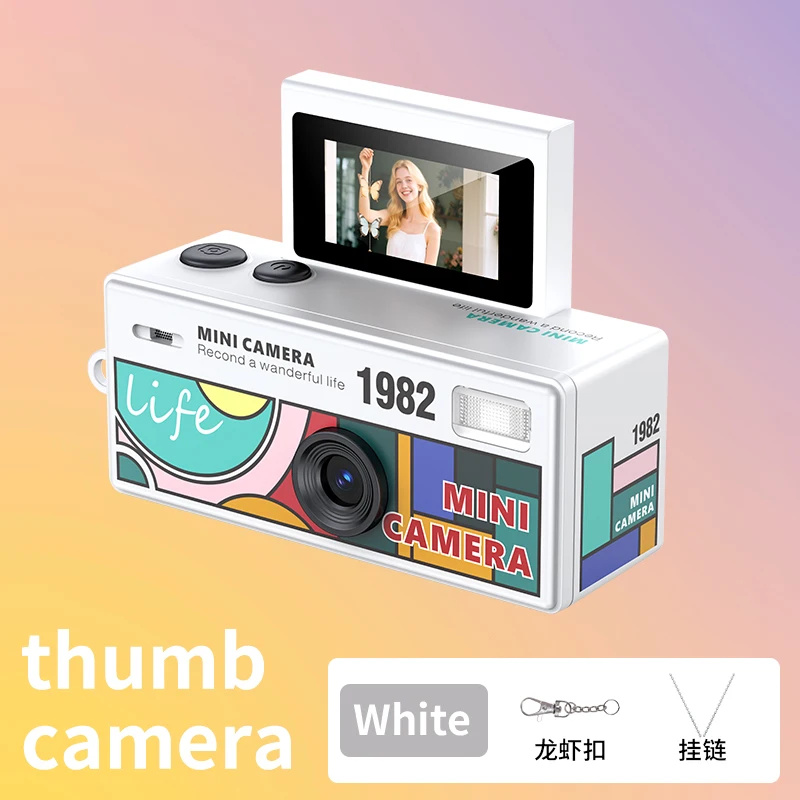 LK-030 Retro Miniature Compact Thumb Camera - Pocket Campus Outdoor Video Camera - Perfect for Taking Photos on the Go