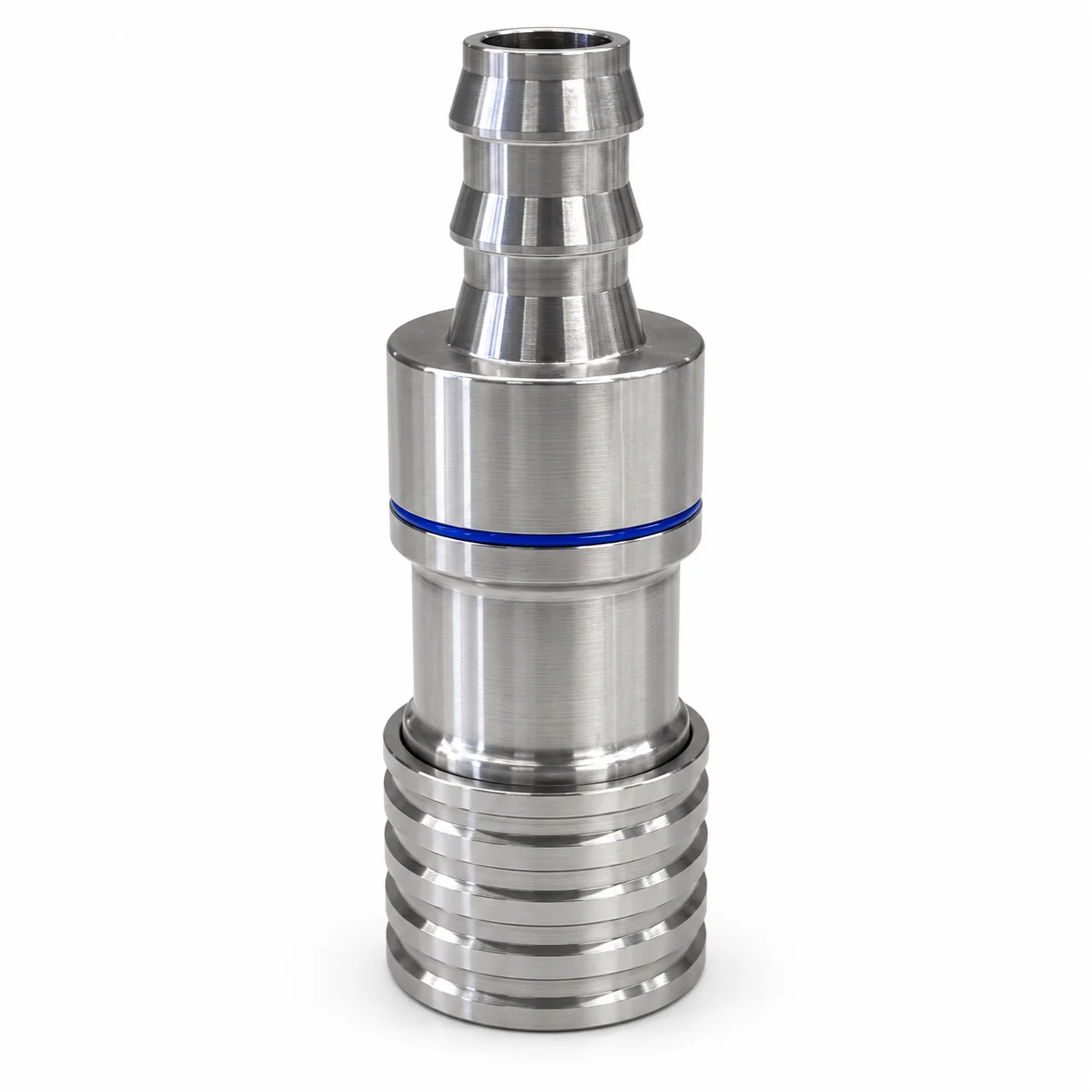 UQD08 DN16 Stainless Steel Flat Face Hose Barb Socket Liquid Cooling Quick Disconnect Coupling for Data Center Server
