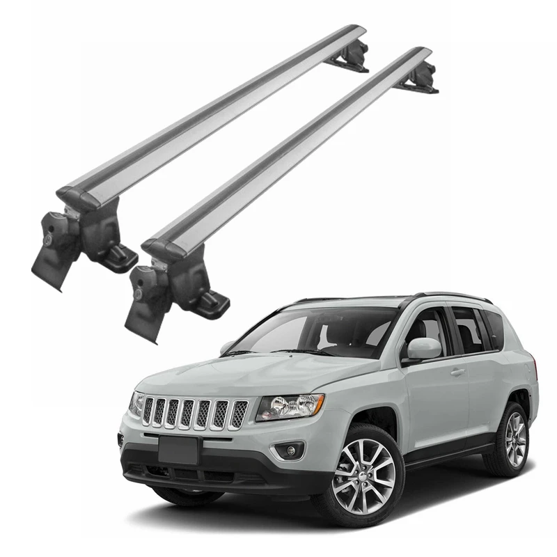 OEM auto parts cross rail bar roof rack set luggage cargo carrier for Jeep compass 2011 2012 2013 2014 2015 2016