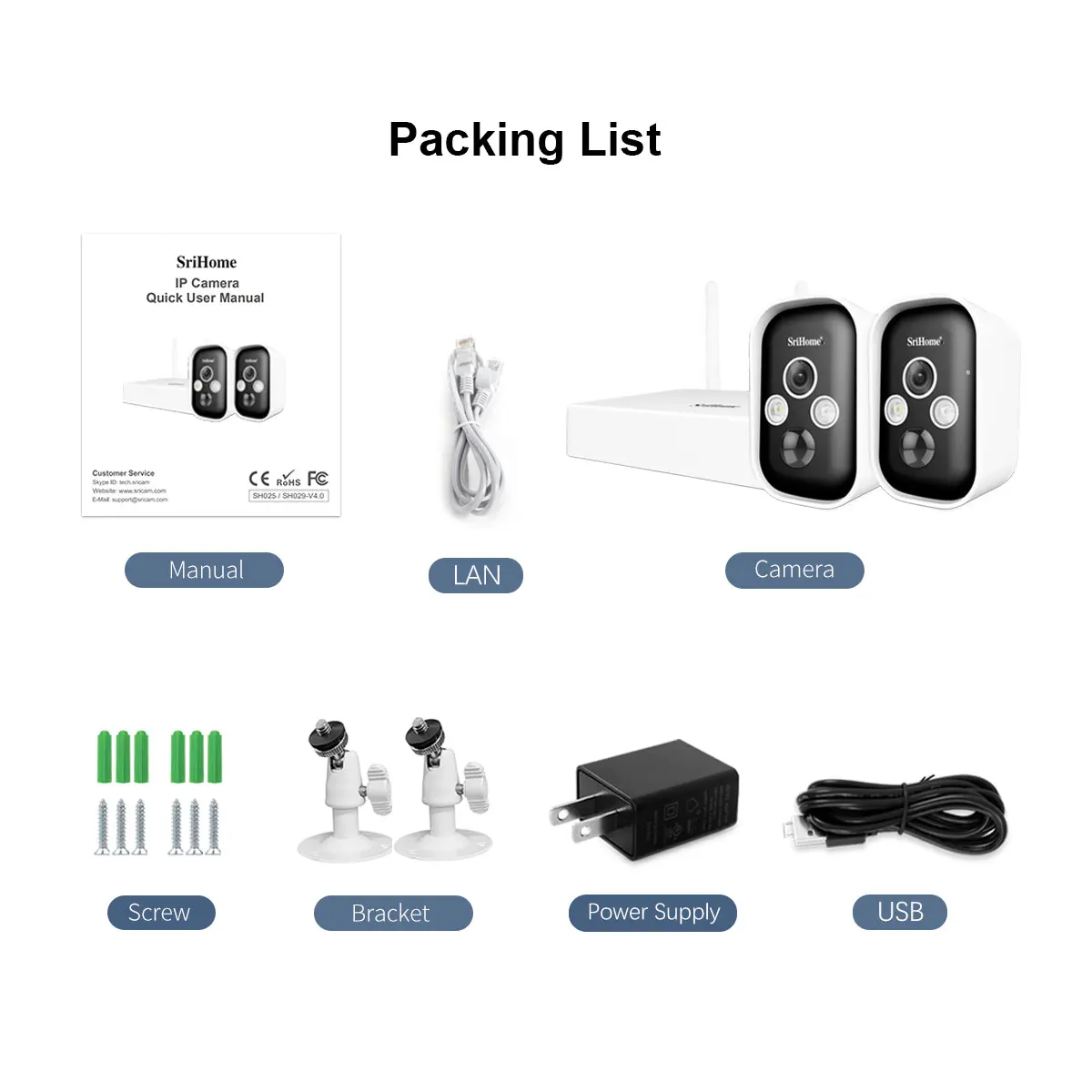 Surveillance Cameras Srihome Ip Camera Manual Night Vision Srihome