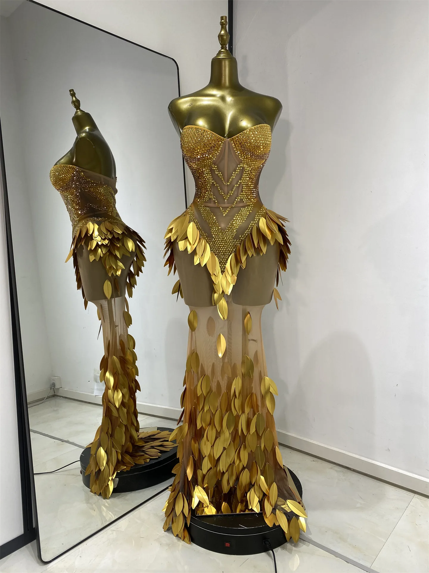 gold rhinestone birthday dress Nancy Gold Rhinestone Products