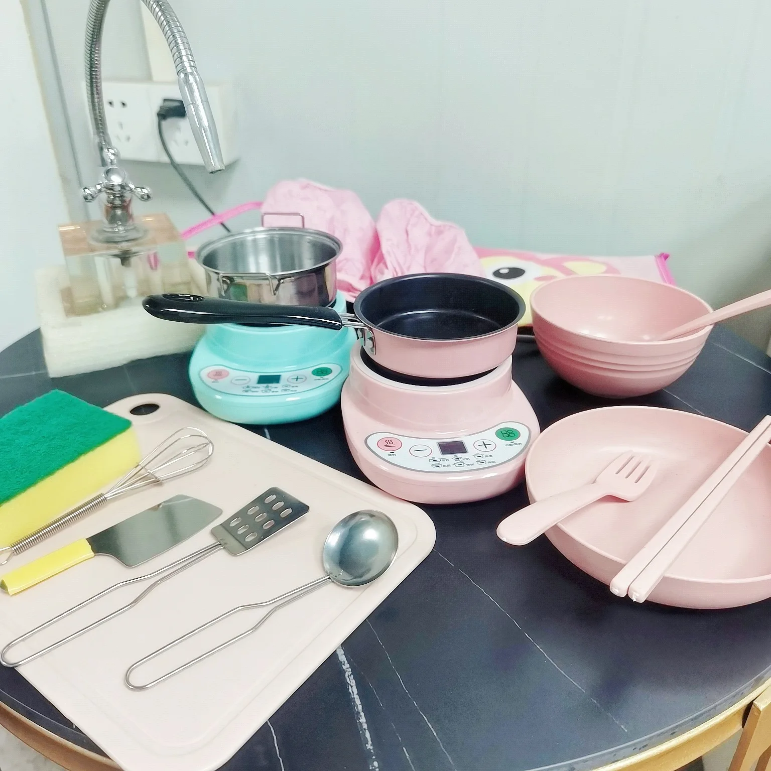 Детская миниатюрная кухонная утварь, полный набор игрушек для приготовления пищи, ролевой кухонный игрушечный набор для детей, подарок на день рождения