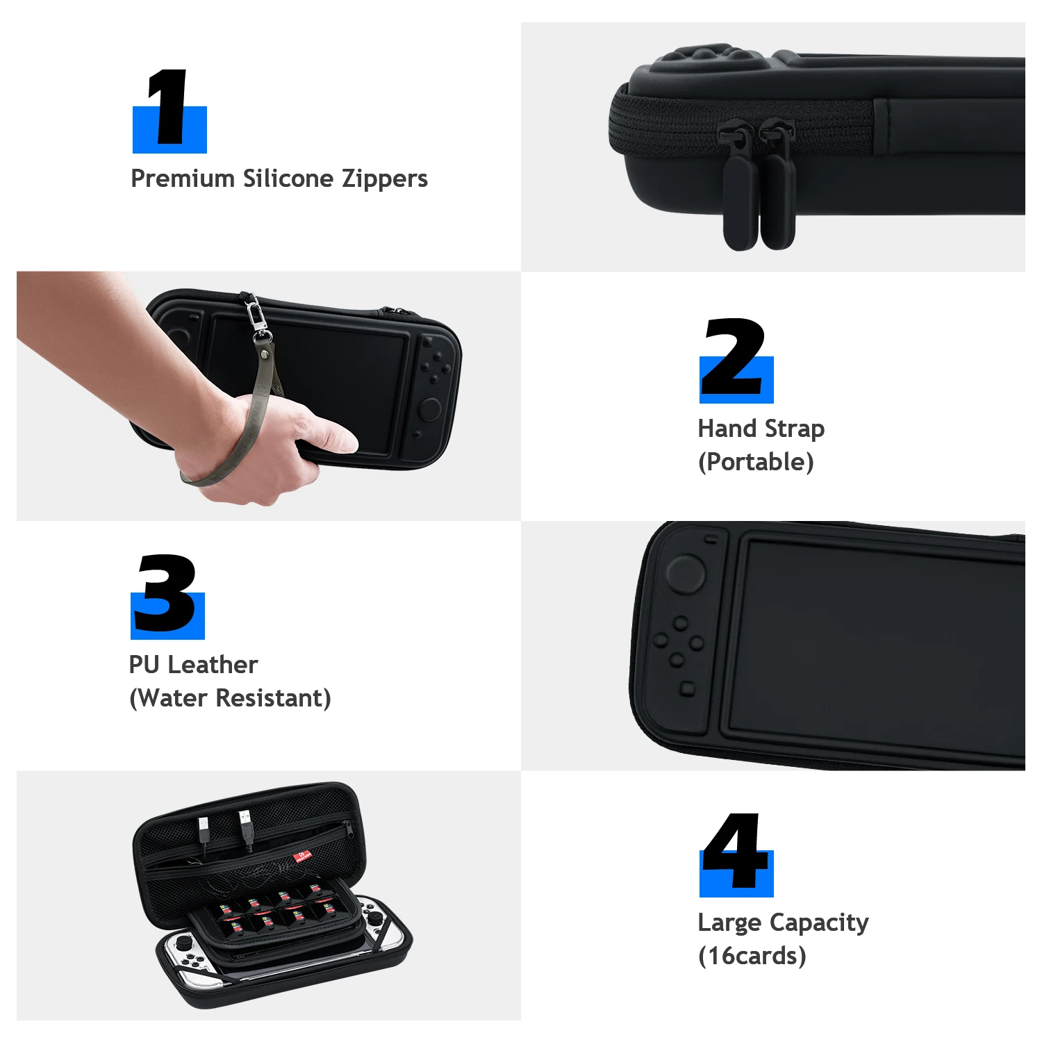 Nintendo Switch OLED Storage Bag 5 in 1 - Hard Crystal Case