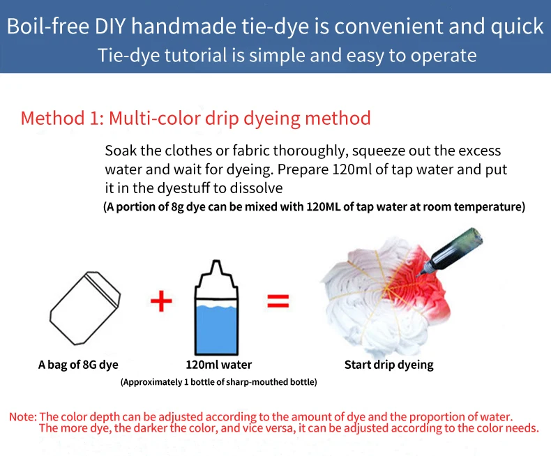 32 Bright Colors Party One Step Tiedye Powder For Diy Drawing Tie Dye