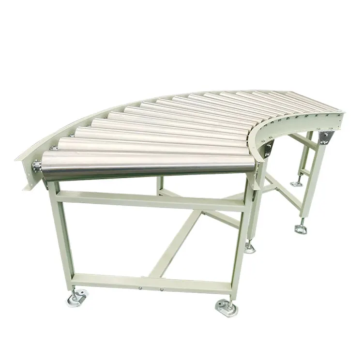 90 Degree Curve Roller Table Conveyor