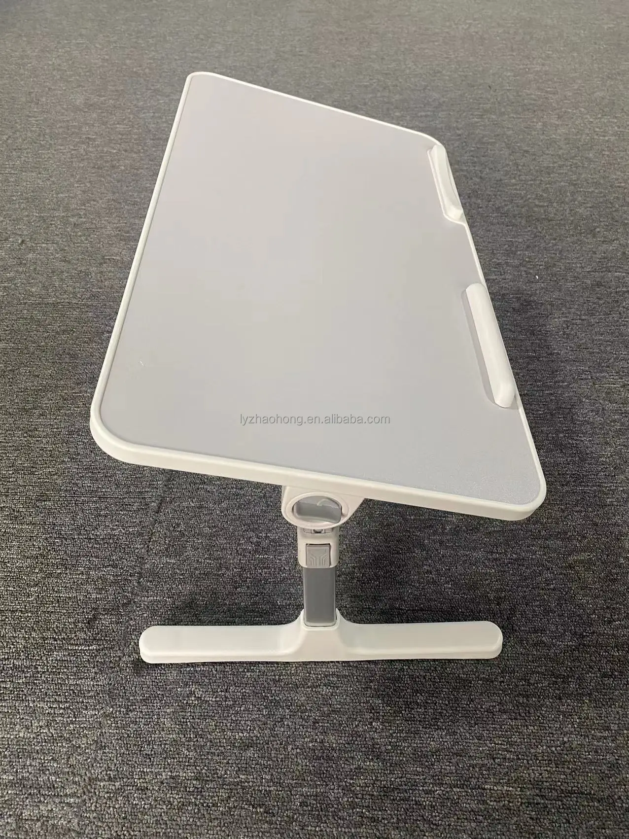 60X40CM Aluminum Alloy Folding Computer Desk Stand Bed Folding Computer Desk Adjustable Height Folding Computer Desk