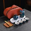 Classic elegant oval bag-blue