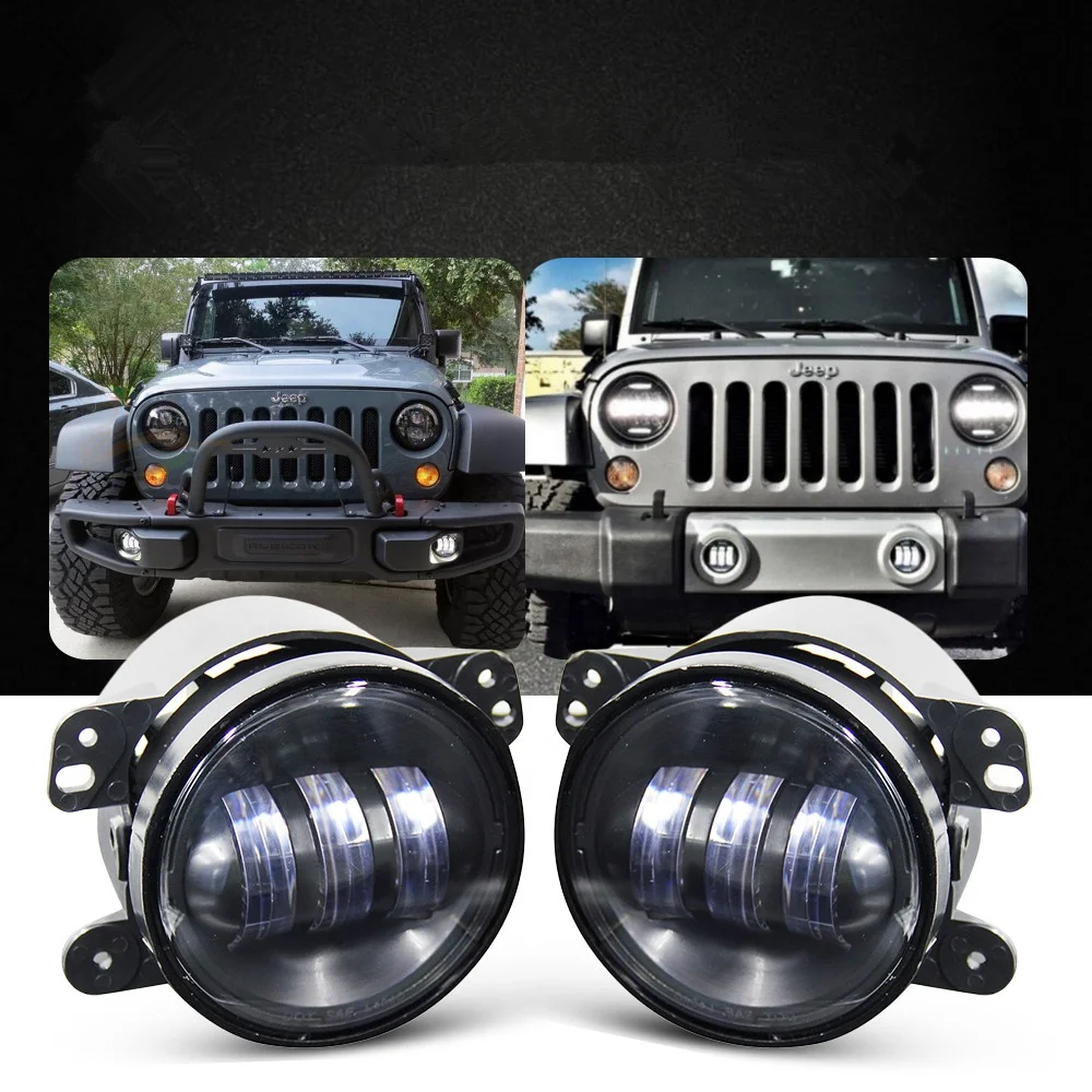 Good Sell Brightness 6000k Ip68 30w Round Led Fog Light ''inch Offroad  Car Led Fog Lights For Jeep Wrangler - Buy Led Light Bar,Led Work Light, Light Bar Led Product on 