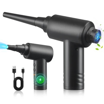 KooFex New Arrival High Speed 100000RPM Compressed Air Duster Jet Fan Electric High Speed Large Battery Capacity Turbo Wind Fan
