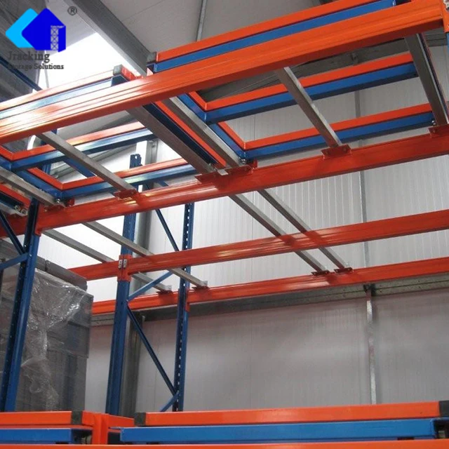 Jracking Warehouse Storage Heavy Duty Pallet Rack System Industrial Storage Rack Push Back Steel Rack