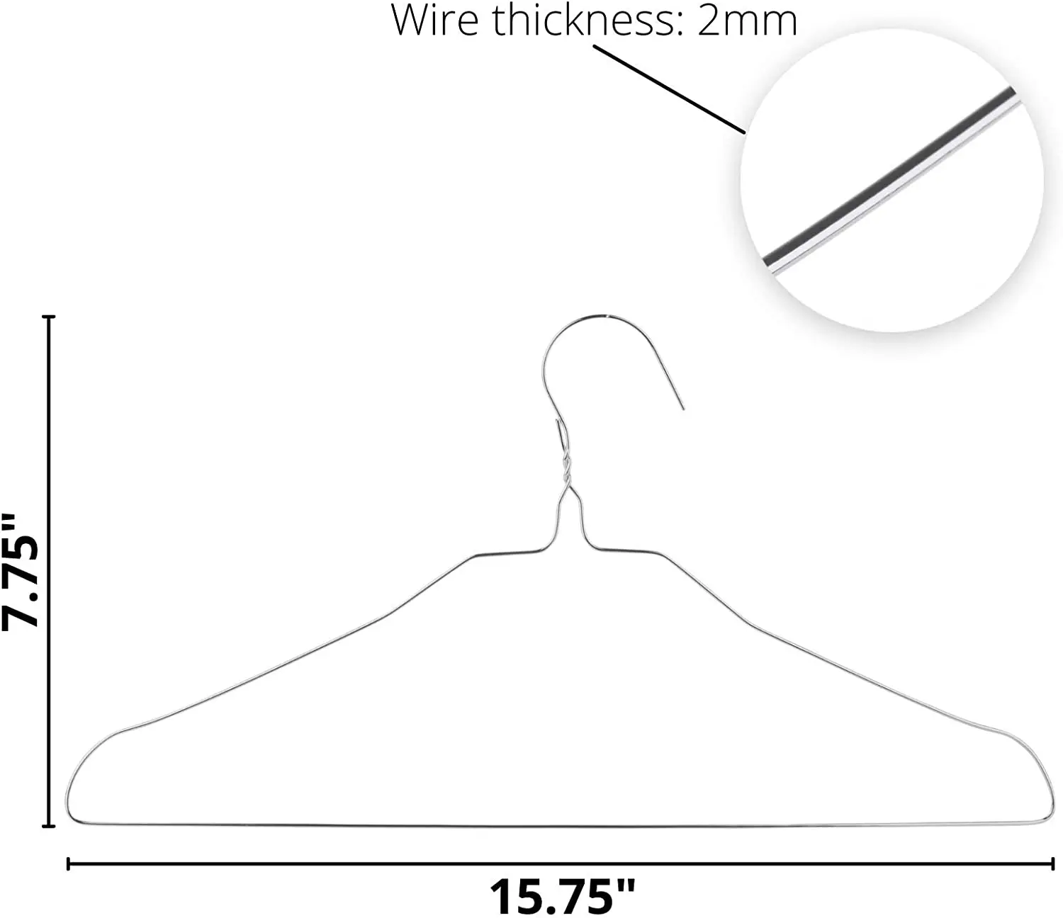 Cheap Laundry Wire Clothes Dry Cleaner Disposable Shirt Hangers