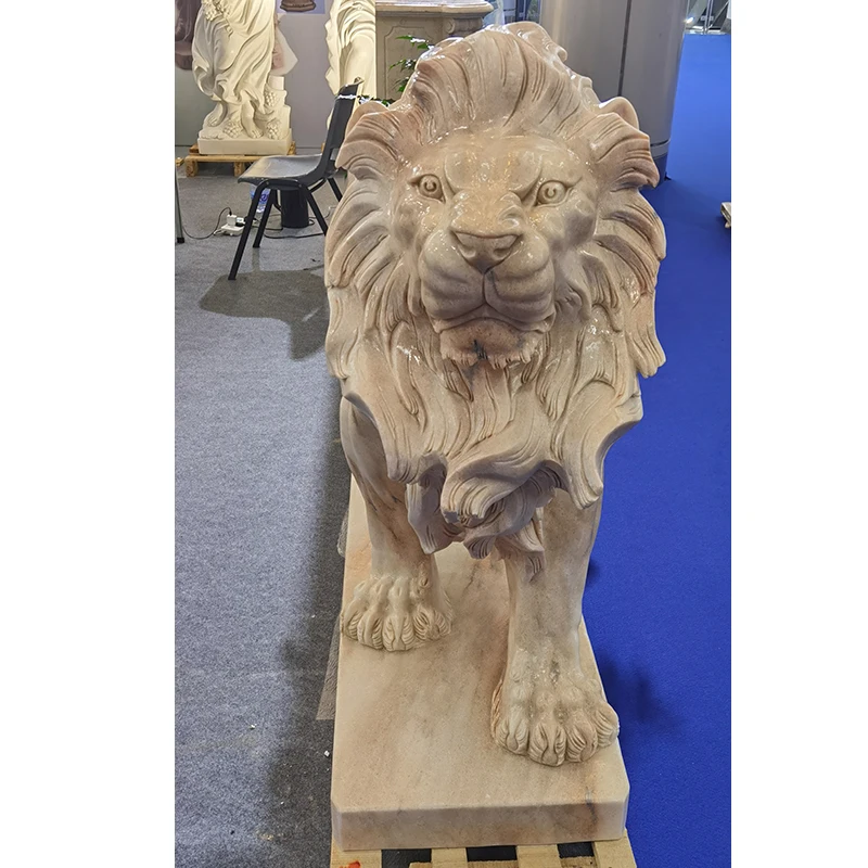 工場価格 ガーデン屋外動物彫刻 高級天然大理石獅子像| Alibaba.com