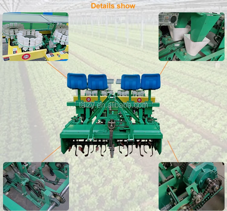 Chinese Onion Planter Machine 6 Row  Onion  Seedling Transplanter