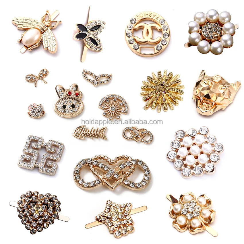 Amazon.com: 16 clips de cordones incluyen 4 pares de oro y 4 pares de plata  DIY clips decorativos para zapatos con perlas de imitación de diamantes de  imitación zapatos accesorios para zapatillas