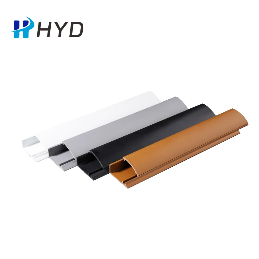 Triangle PVC Cable Trunking Waterproof and Flameproof Slotted Floor Corner Wiring Duct