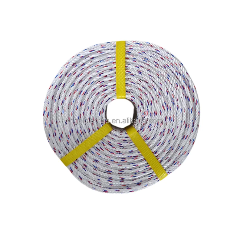 8mm White Hard Twisted Float PP Danline Rope for Fishing