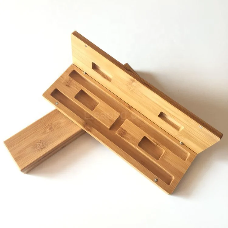 
 Деревянная бамбуковая упаковочная коробка для палочек с откидной крышкой на заказ  