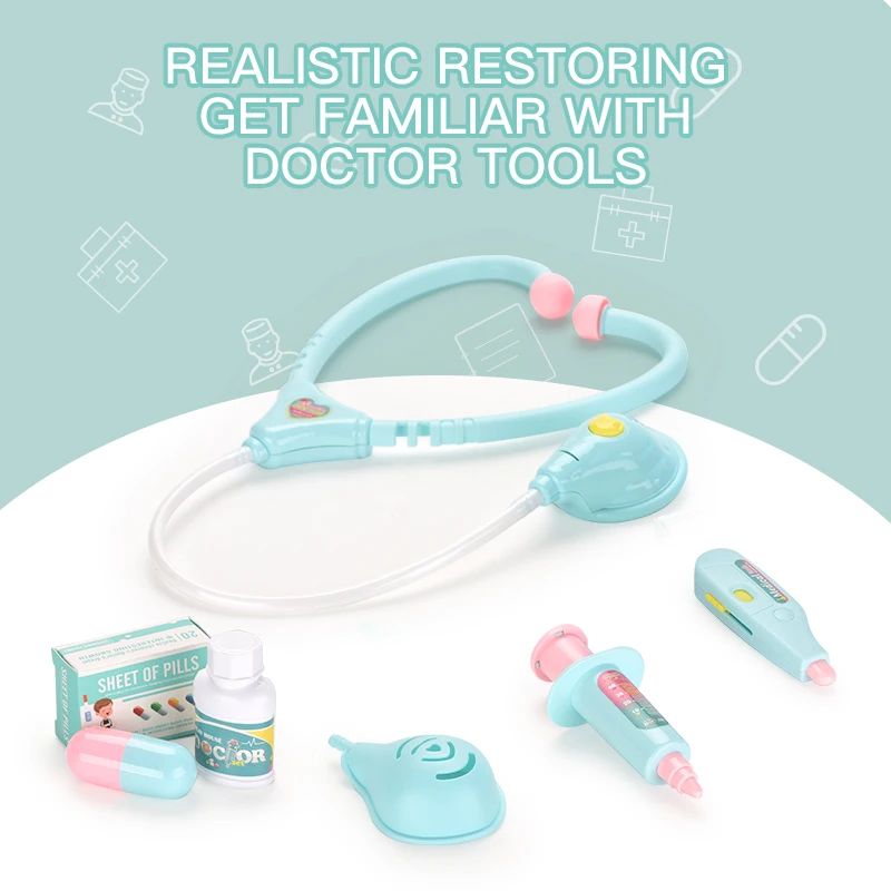 Лидер продаж на Amazon детский игрушечный набор врачей роскошный для