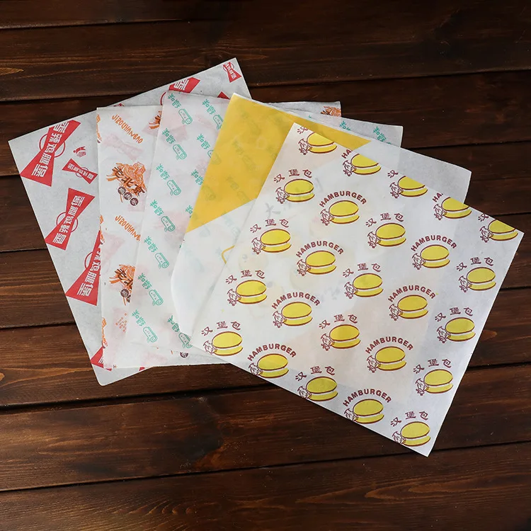 Custom Burger Wrap Paper With Logo Printing,Biodegradable Food Wax ...