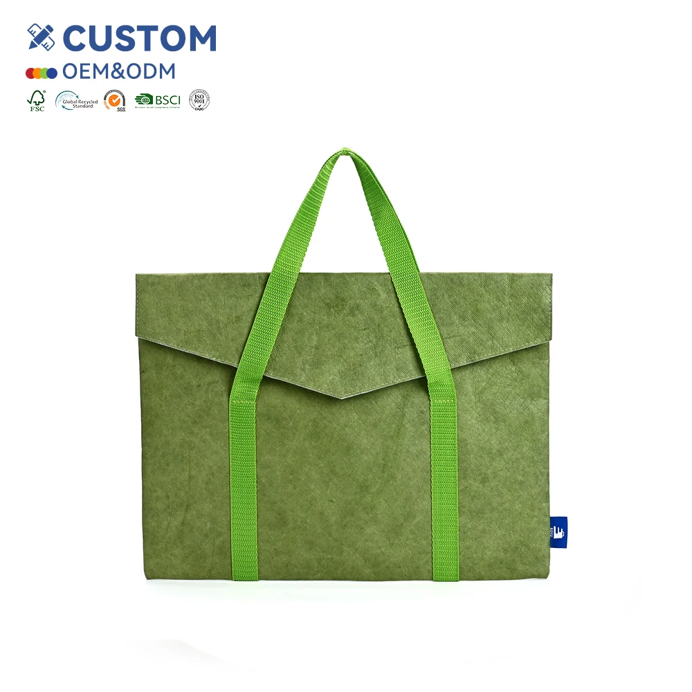 High Quality Customizable Tyvek Tote Bag Comfortable Handle Lightweight Strong Reusable Shopping Pouch Colorful Screen Beach